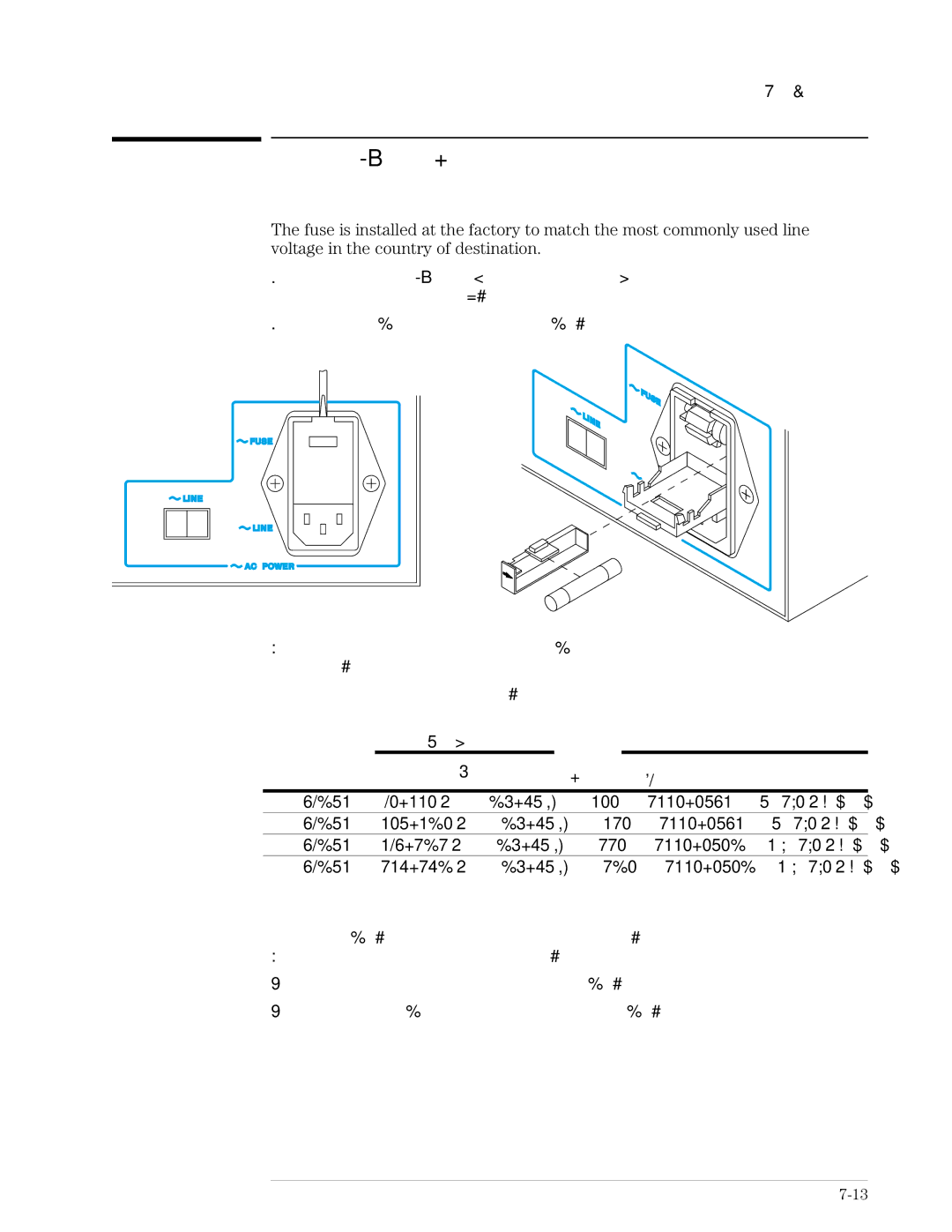 Agilent Technologies 89441A manual To change the RF section’s fuse, RF Section 