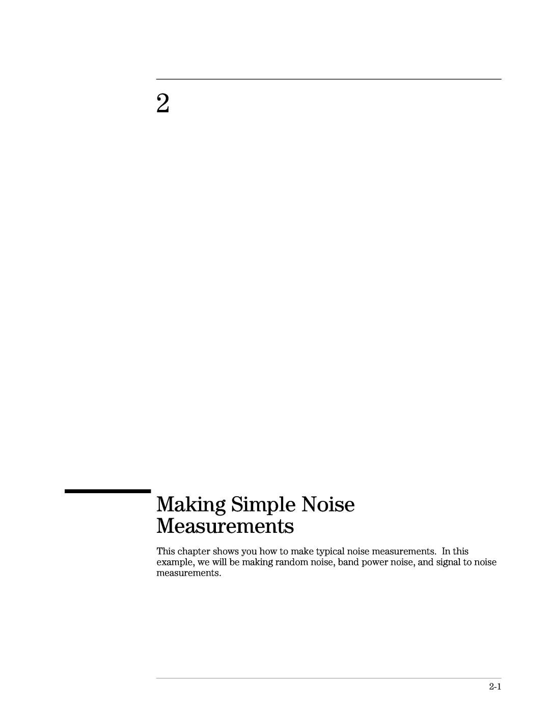 Agilent Technologies 89441A manual Making Simple Noise Measurements 