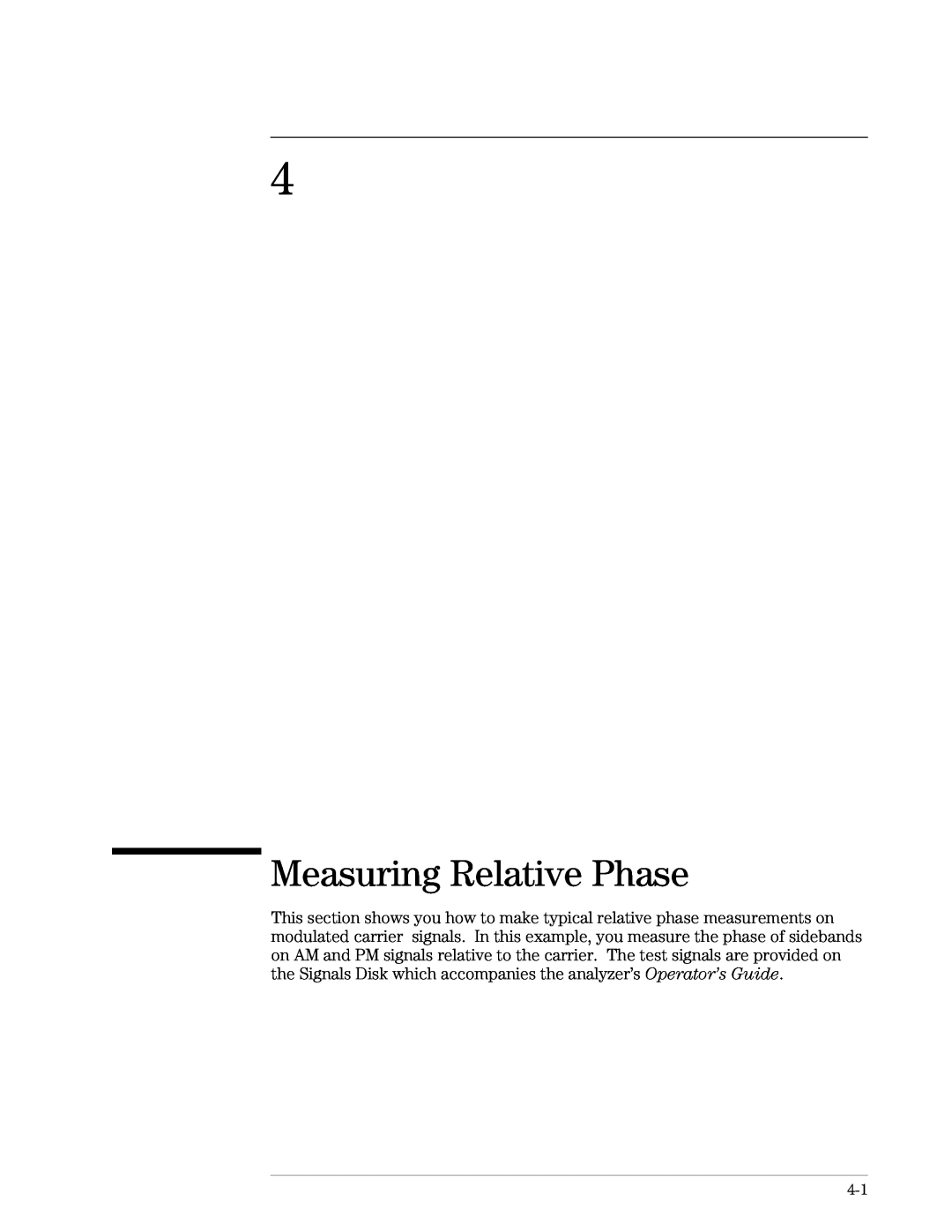 Agilent Technologies 89441A manual Measuring Relative Phase 