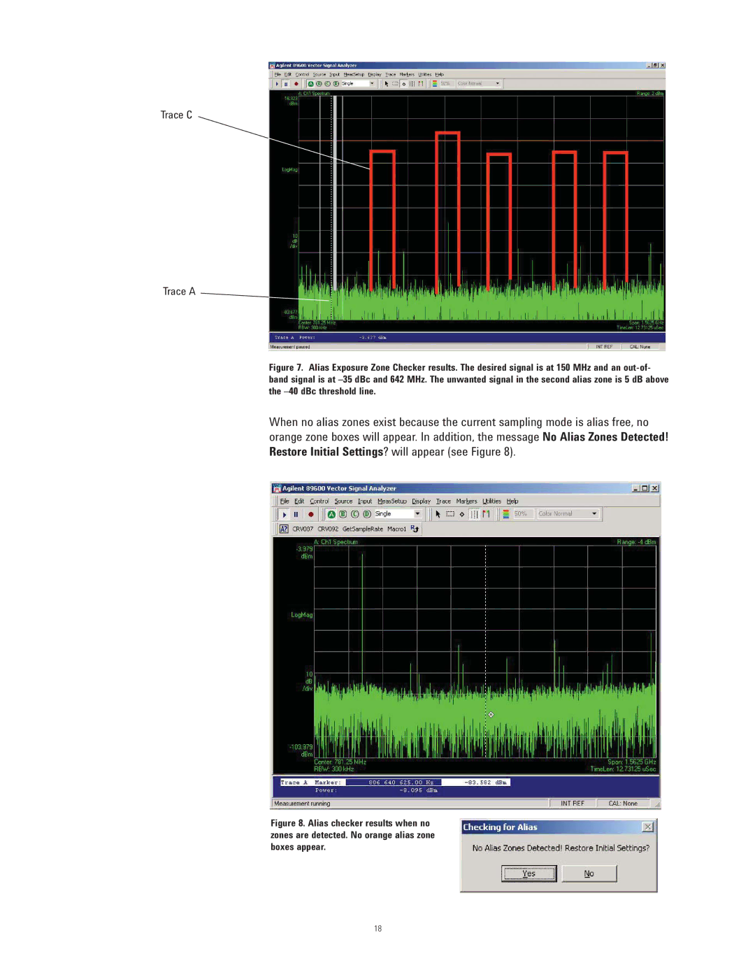 Agilent Technologies 89600 manual Trace C Trace a 