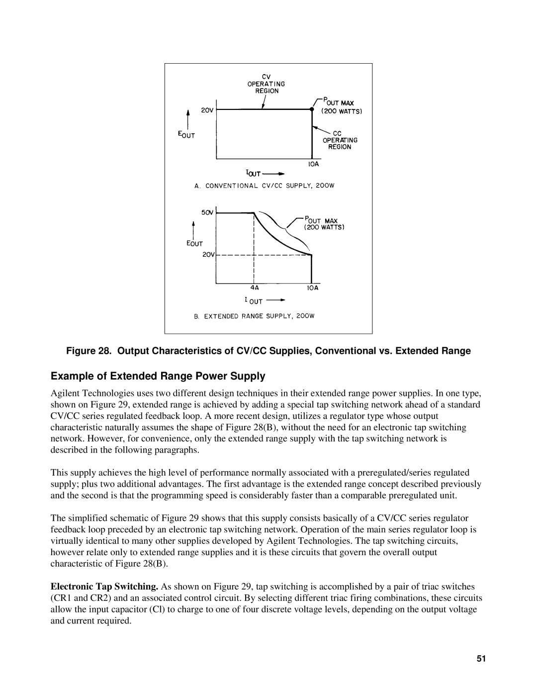 Agilent Technologies 90B manual Example of Extended Range Power Supply 