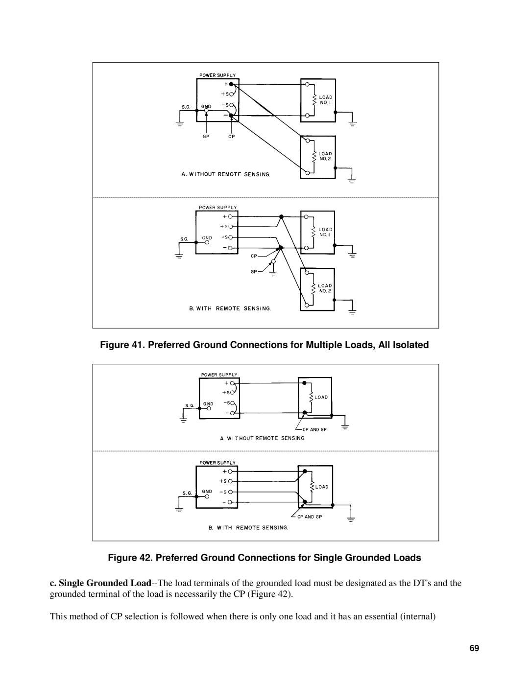 Agilent Technologies 90B manual Preferred Ground Connections for Single Grounded Loads 