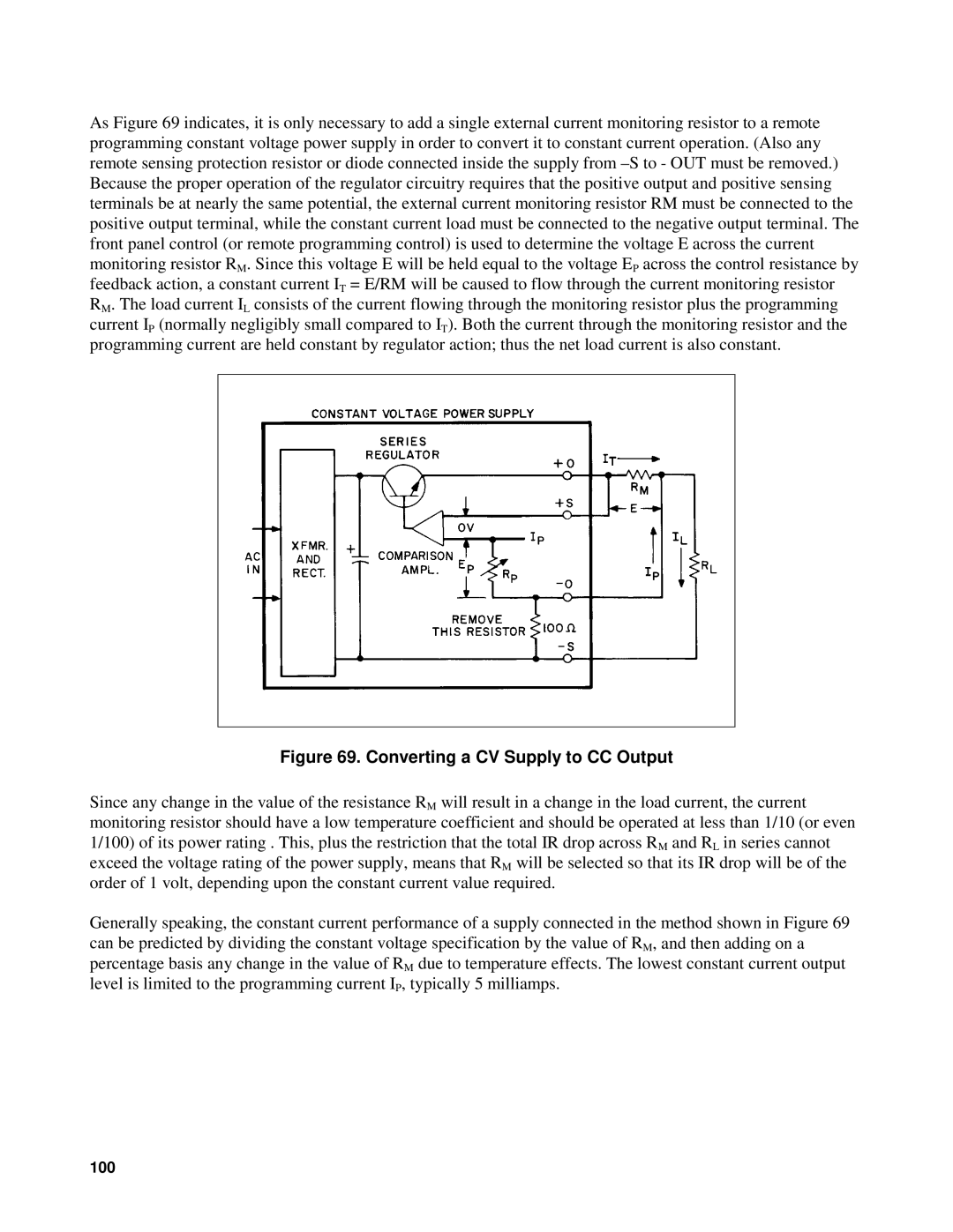 Agilent Technologies 90B manual Converting a CV Supply to CC Output 