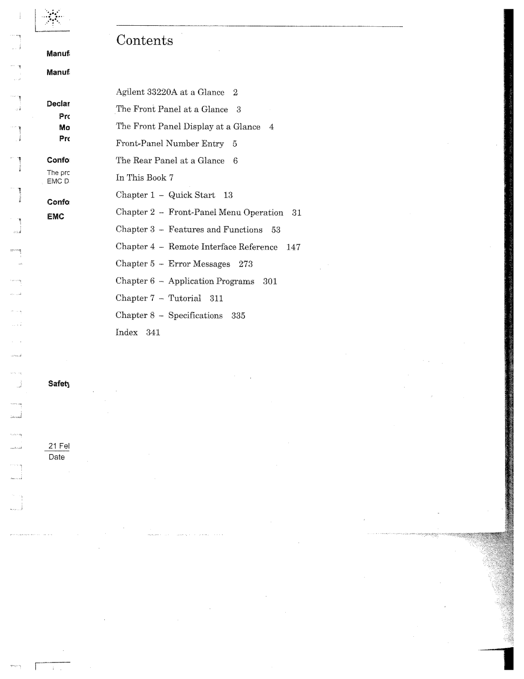 Agilent Technologies Agilent 33220A manual 