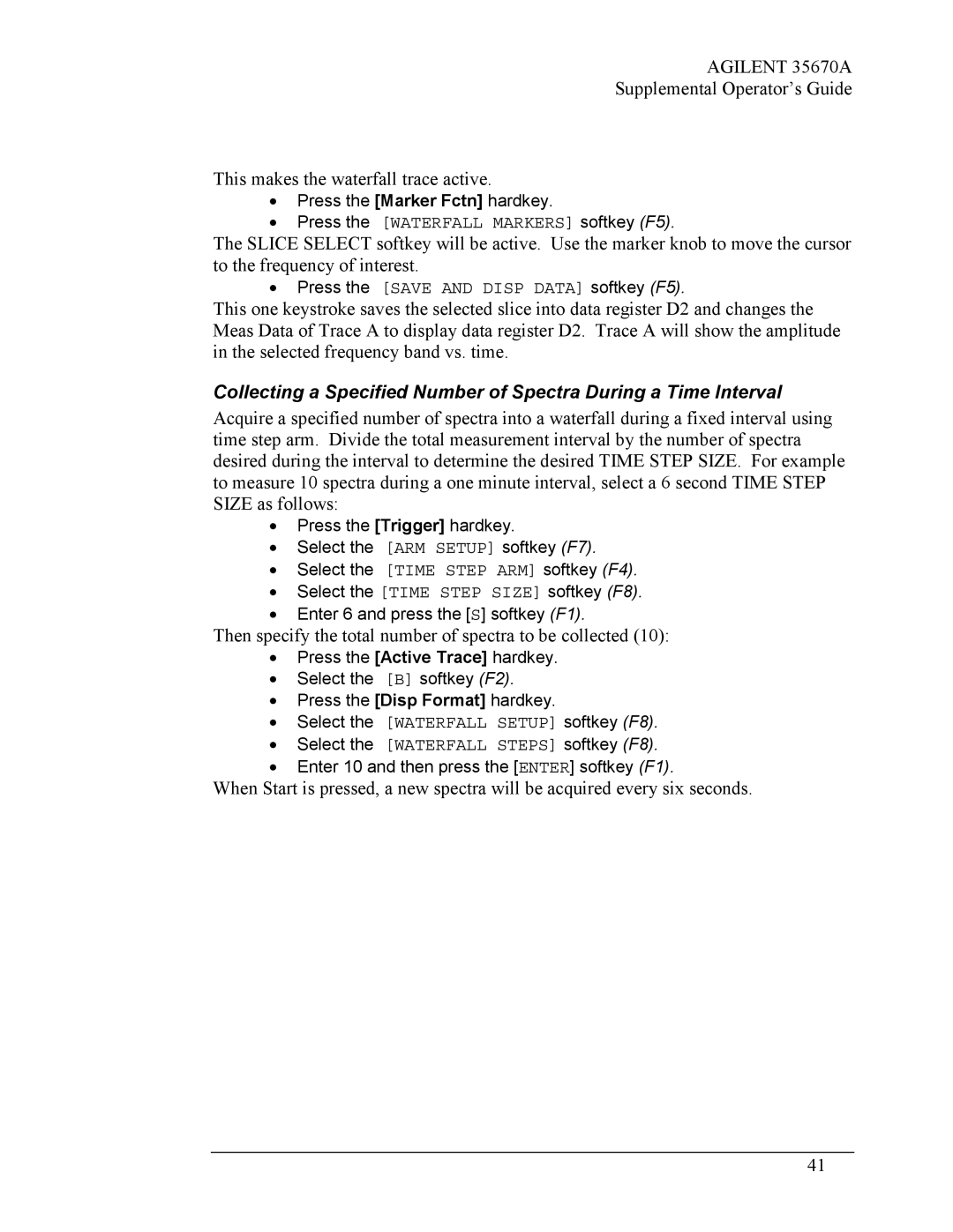 Agilent Technologies Agilent 35670A manual Then specify the total number of spectra to be collected 