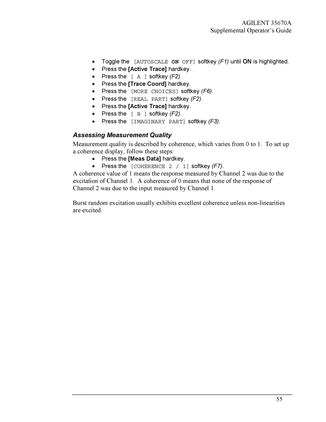 Agilent Technologies Agilent 35670A manual Assessing Measurement Quality 