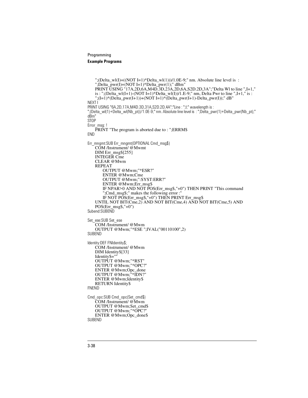 Agilent Technologies Agilent 86120C manual Next 