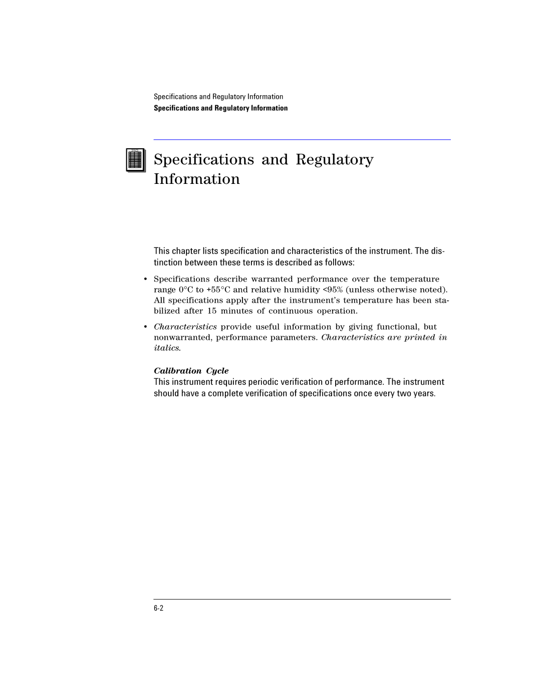 Agilent Technologies Agilent 86120C manual Specifications and Regulatory Information 