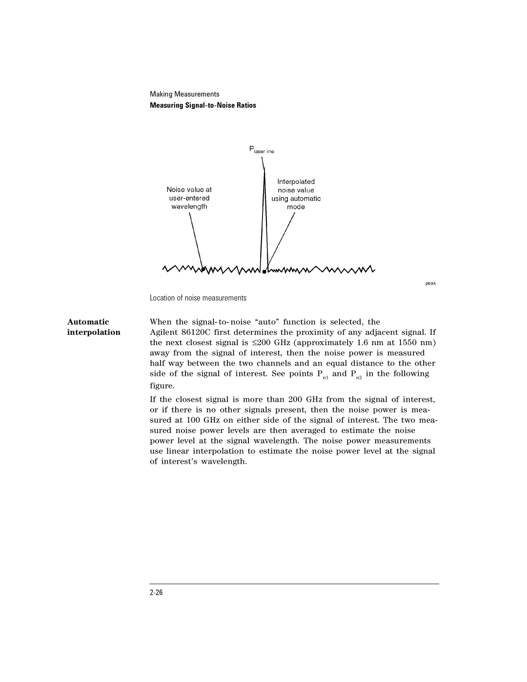 Agilent Technologies Agilent 86120C manual Location of noise measurements 