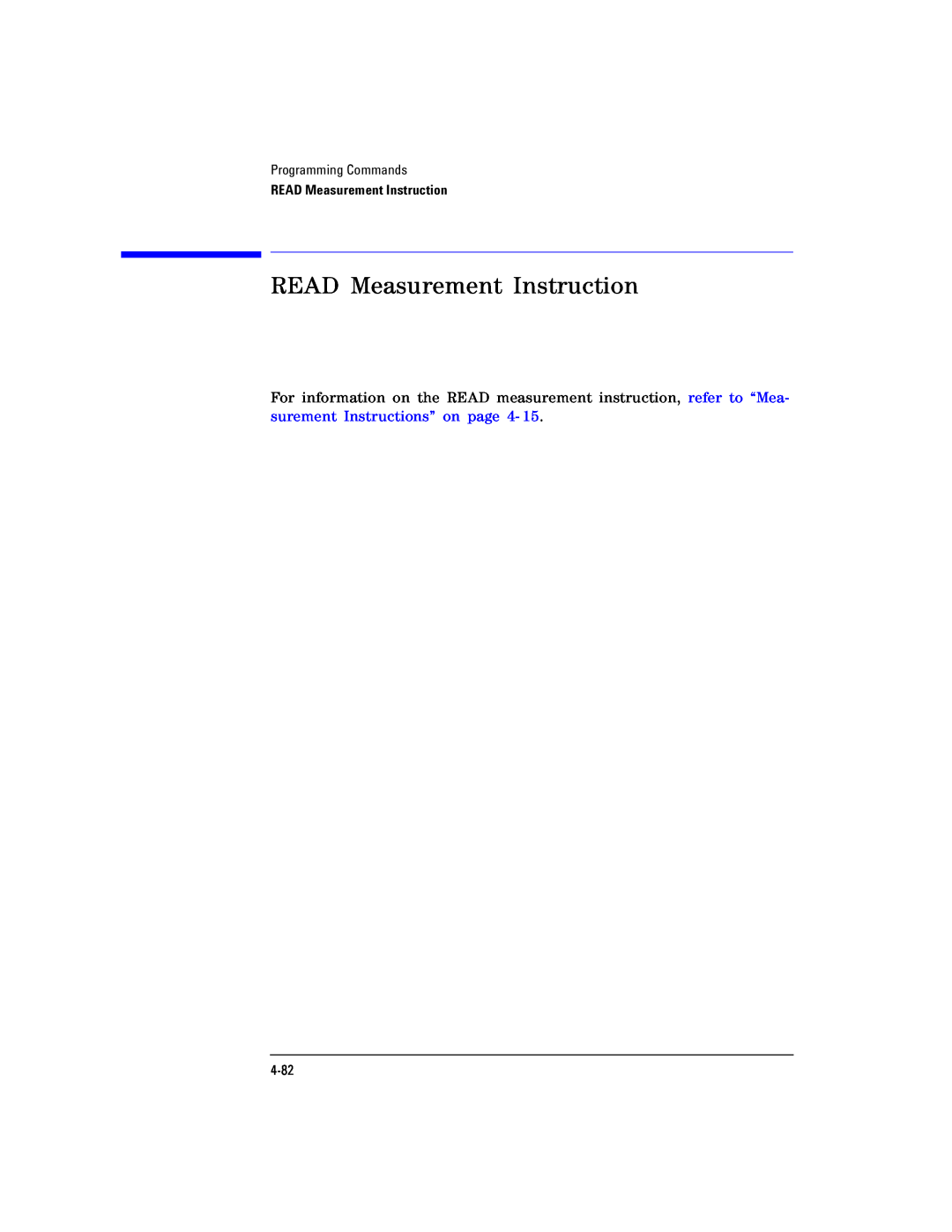 Agilent Technologies Agilent 86120C manual READ Measurement Instruction 