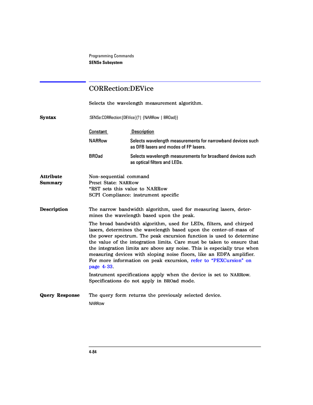 Agilent Technologies Agilent 86120C manual CORRectionDEVice, page 4 