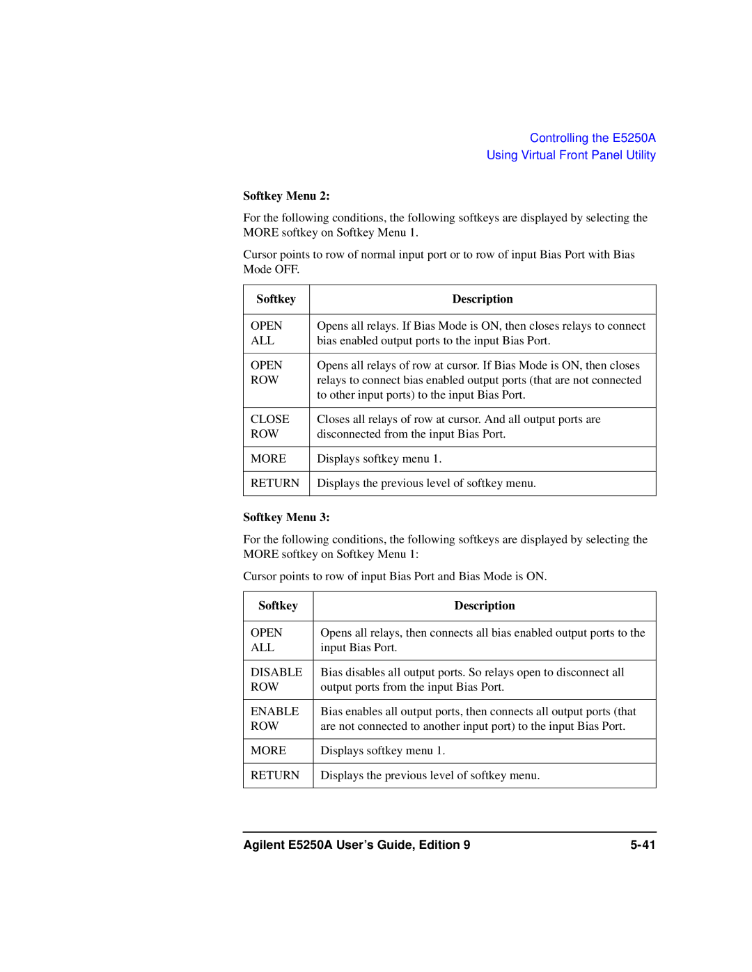 Agilent Technologies Agilent E5250A manual All 