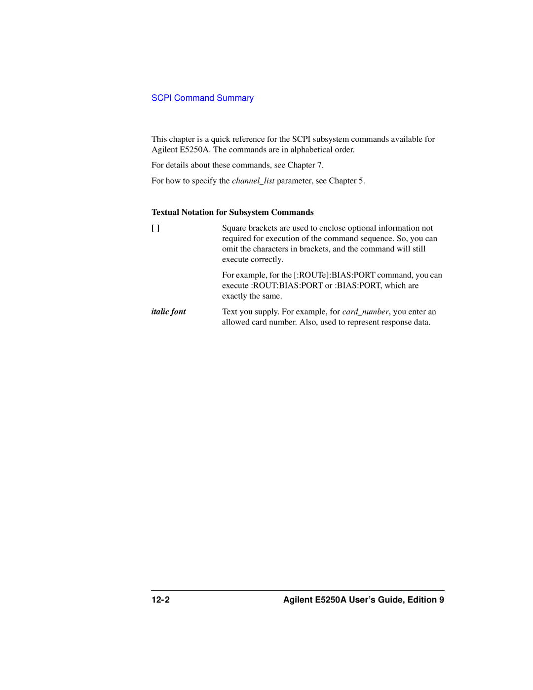 Agilent Technologies manual Agilent E5250A User’s Guide, Edition 