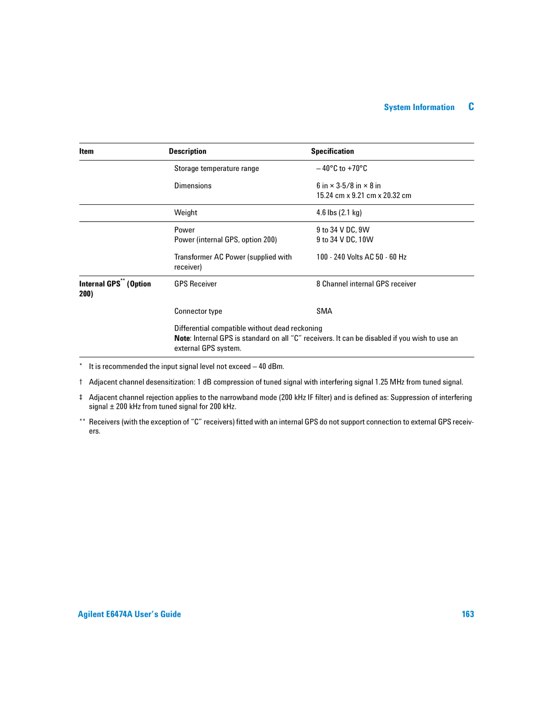 Agilent Technologies manual Agilent E6474A User’s Guide 163 