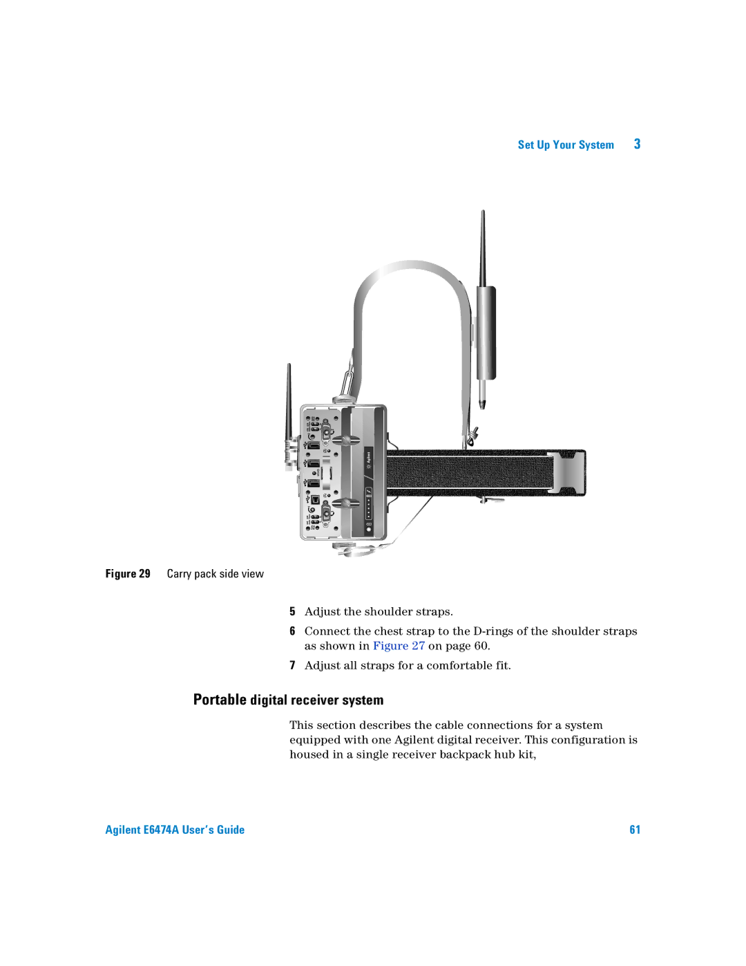 Agilent Technologies Agilent E6474A manual Portable digital receiver system 