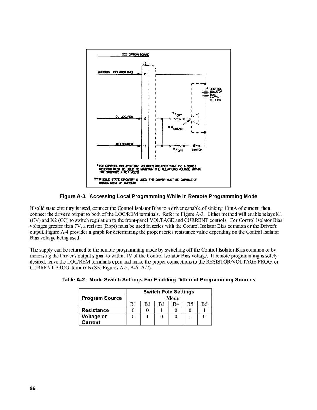 Agilent Technologies AGILENT MODELS 6023A and 6028A service manual Resistance Voltage or Current 