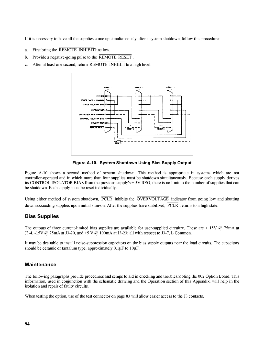 Agilent Technologies AGILENT MODELS 6023A and 6028A service manual Bias Supplies, Maintenance 