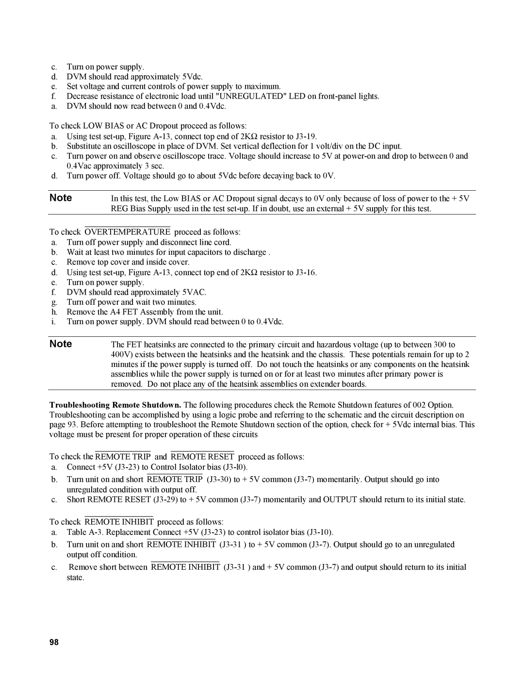 Agilent Technologies AGILENT MODELS 6023A and 6028A service manual 