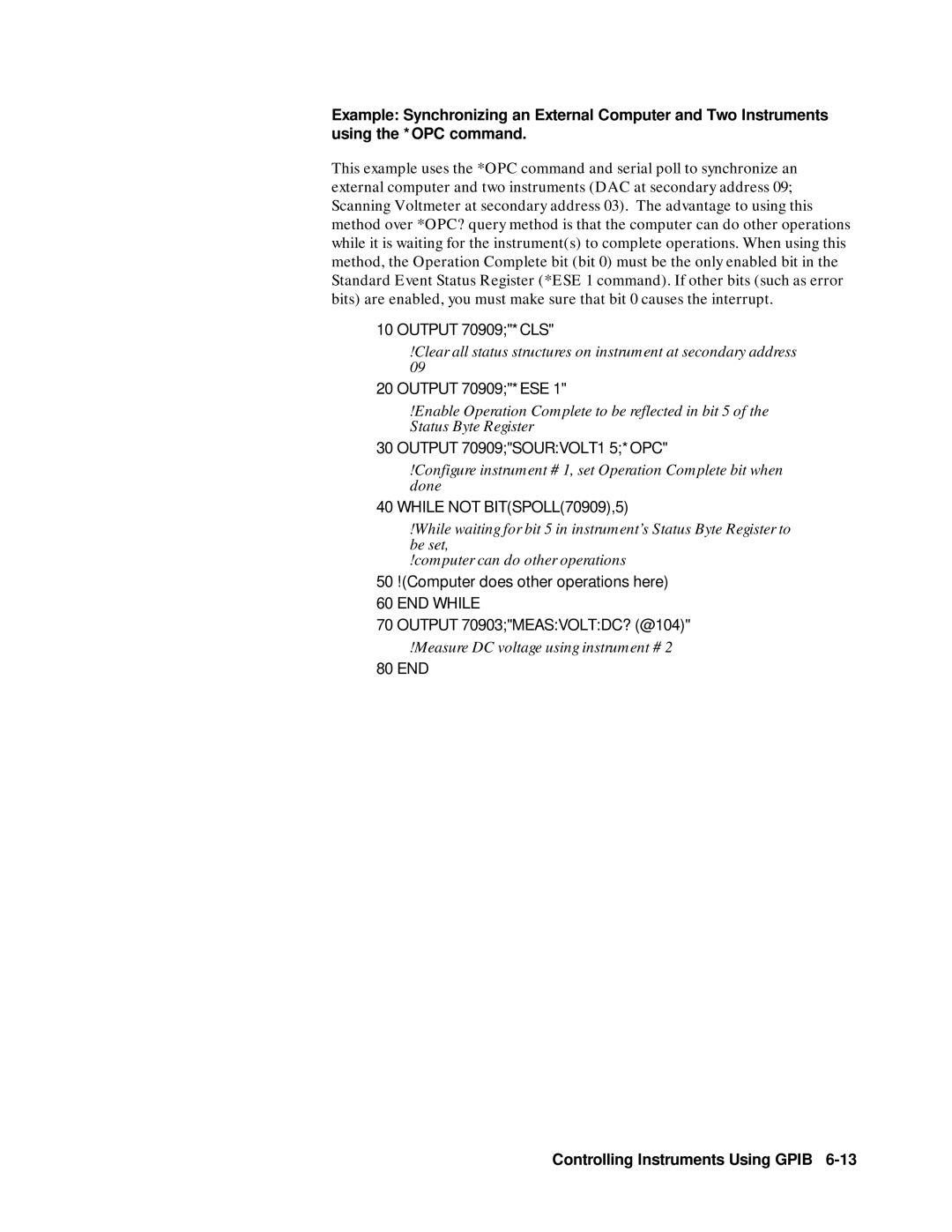 Agilent Technologies E1300B, E1301B, 75000 SERIES B user manual END While 