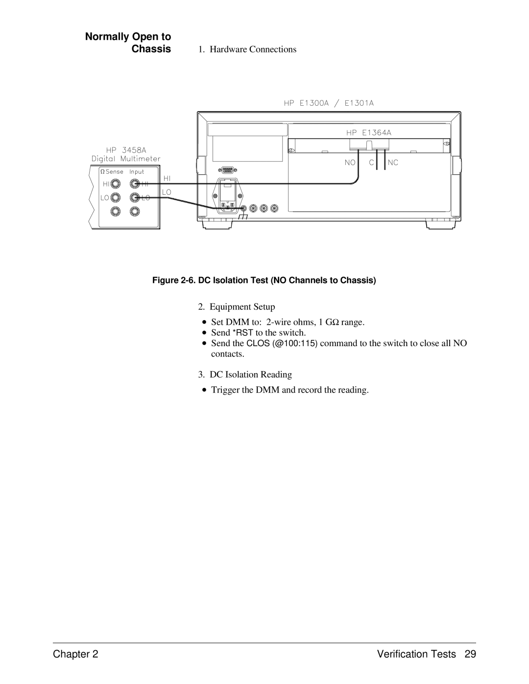 Agilent Technologies E1364A service manual Chassis 1. Hardware Connections 