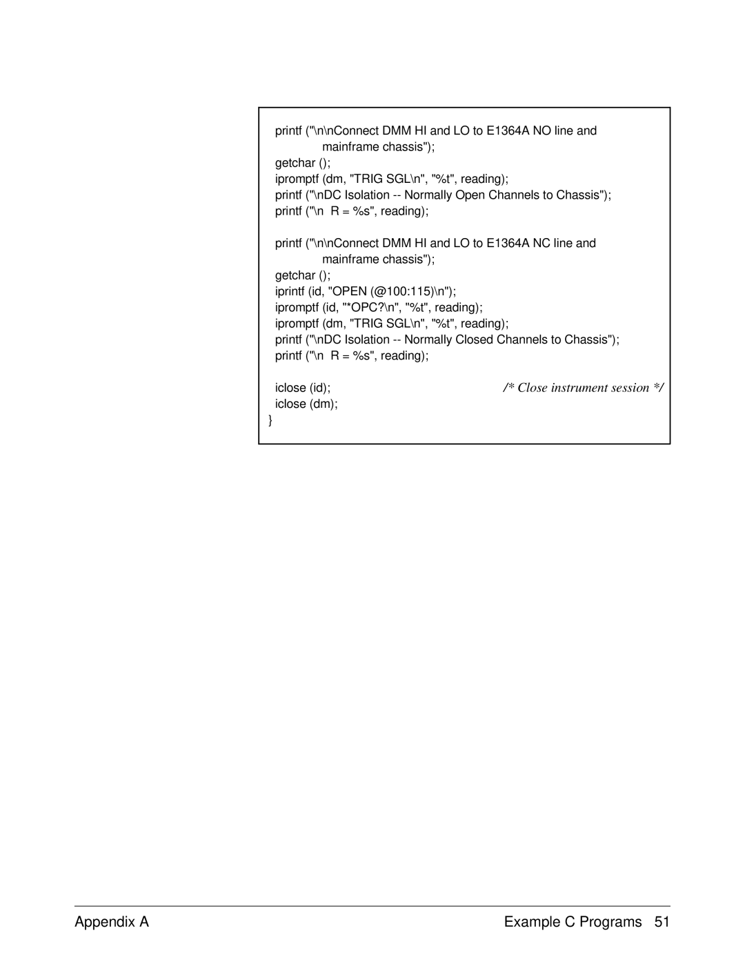 Agilent Technologies E1364A service manual Iclose dm 