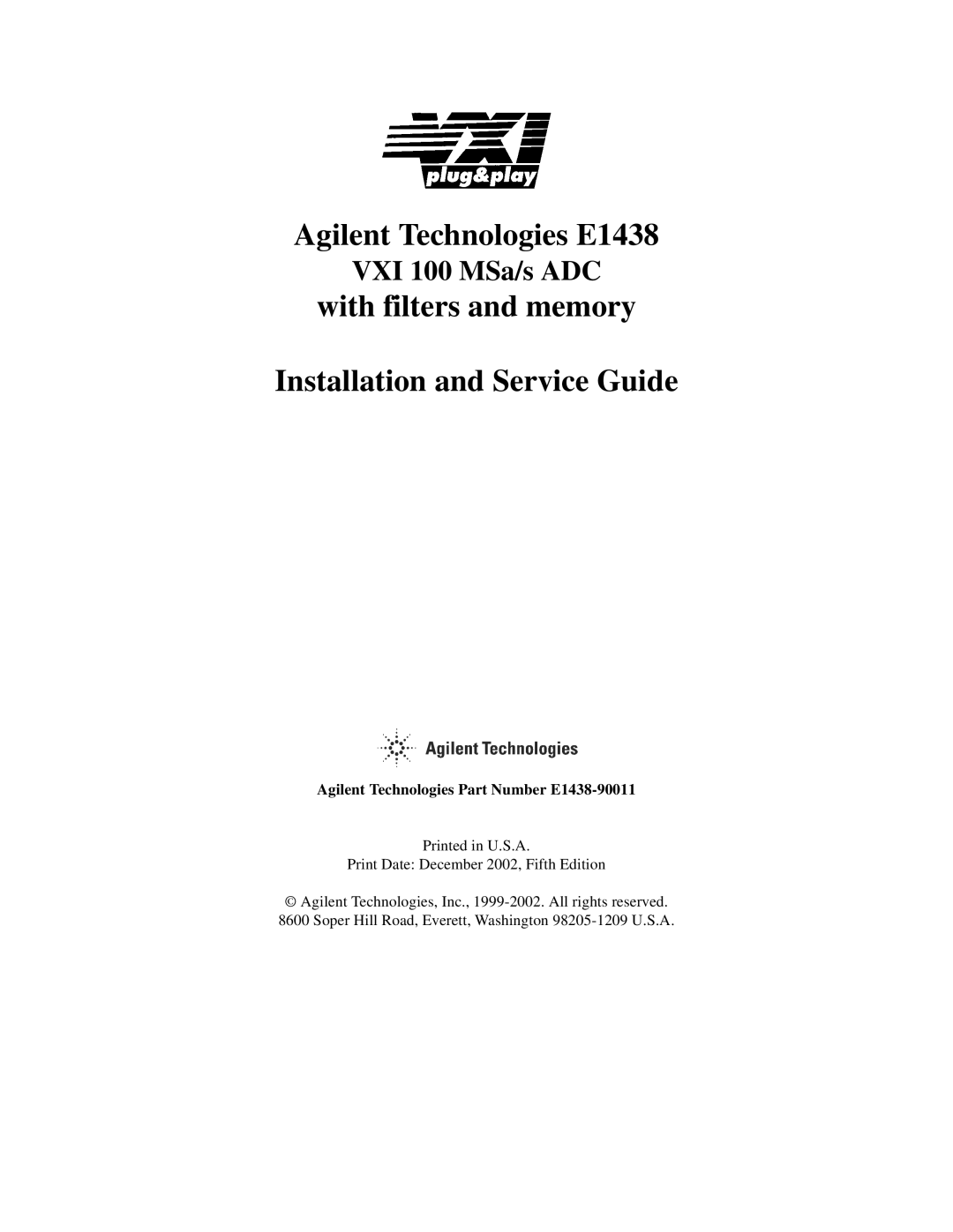 Agilent Technologies manual Agilent Technologies E1438 