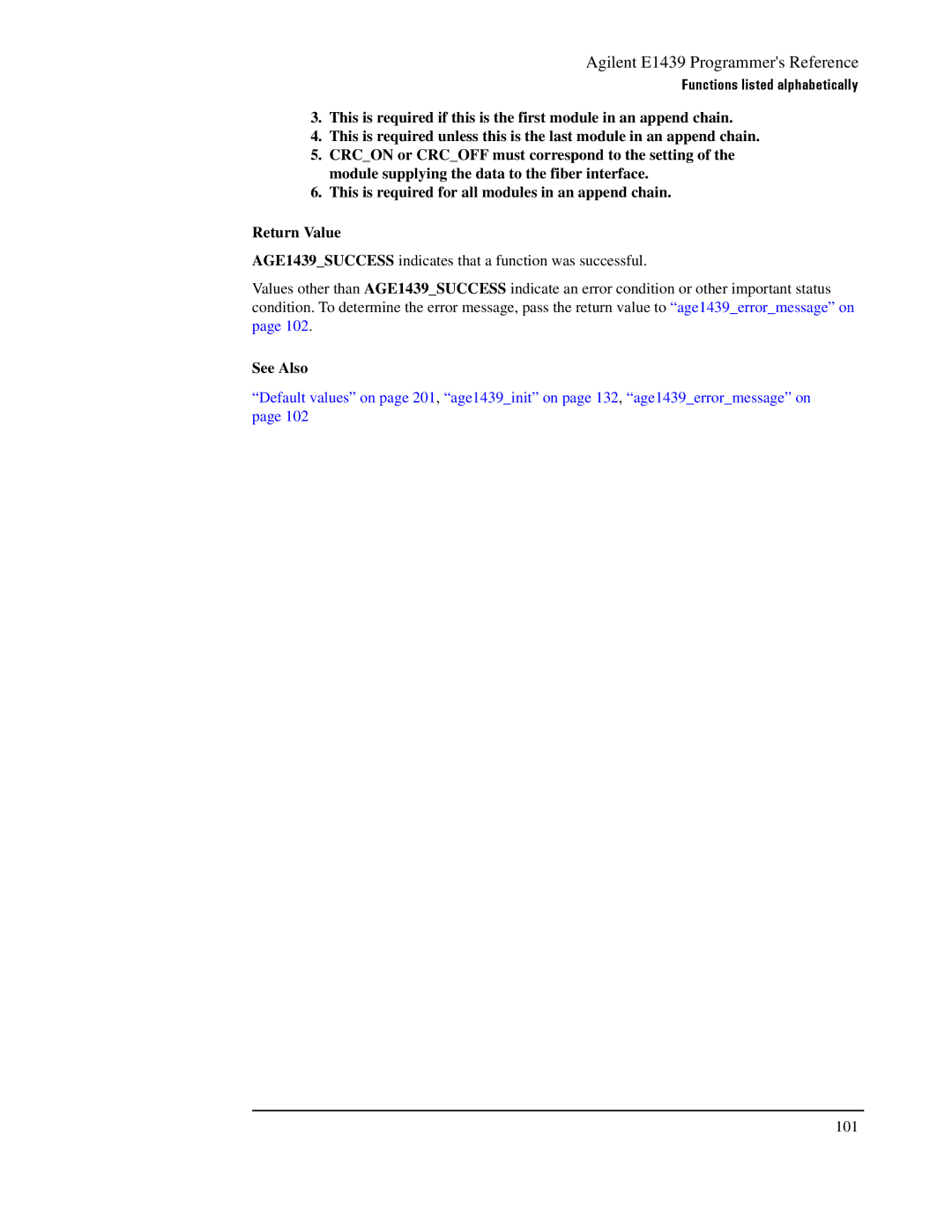 Agilent Technologies E1439 manual 101 