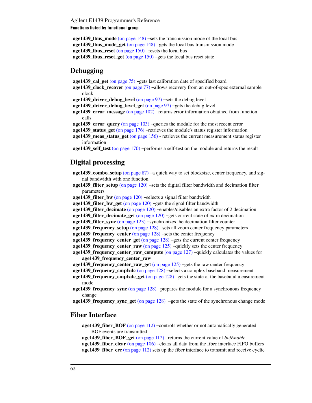 Agilent Technologies E1439 manual Debugging 