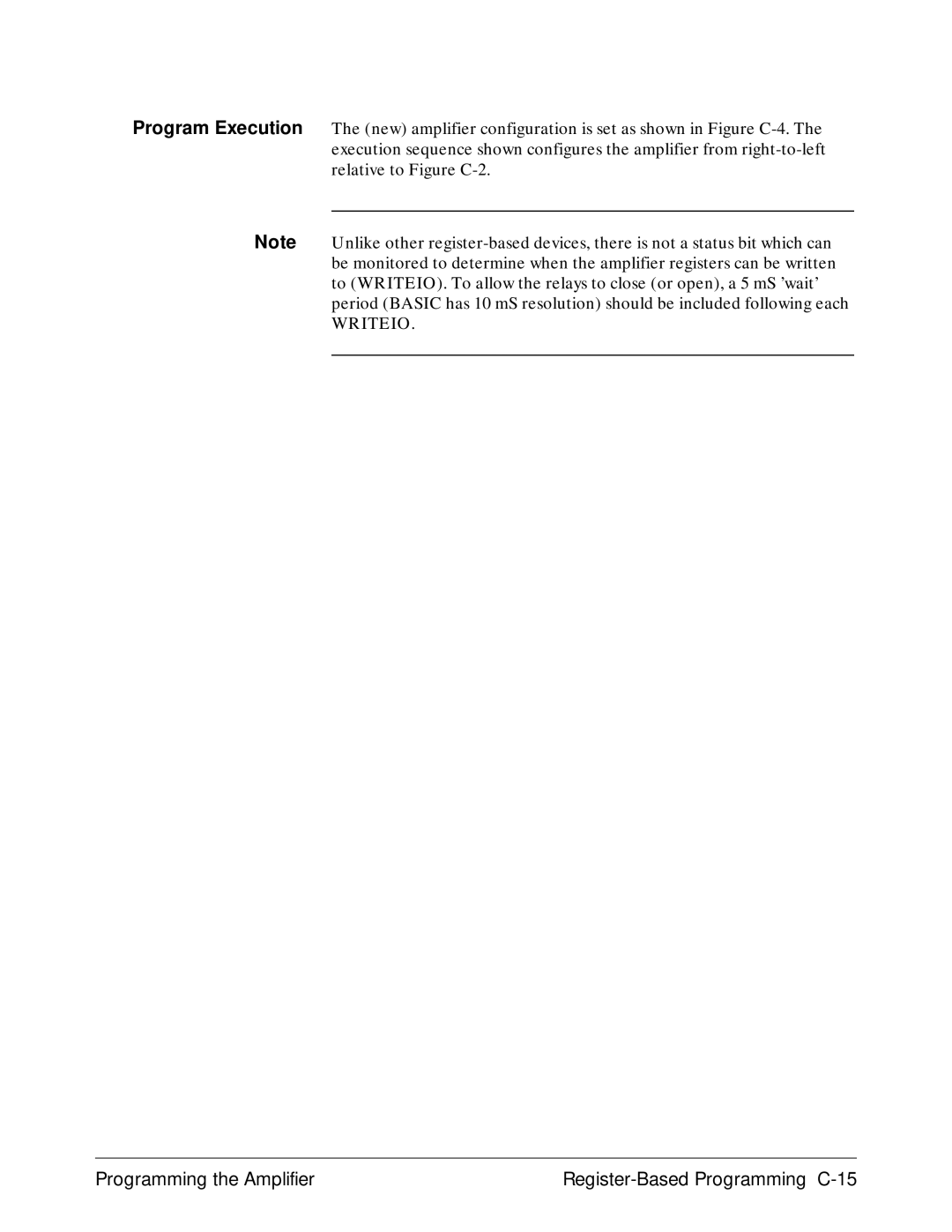 Agilent Technologies E1446A user manual Programming the Amplifier Register-Based Programming C-15 