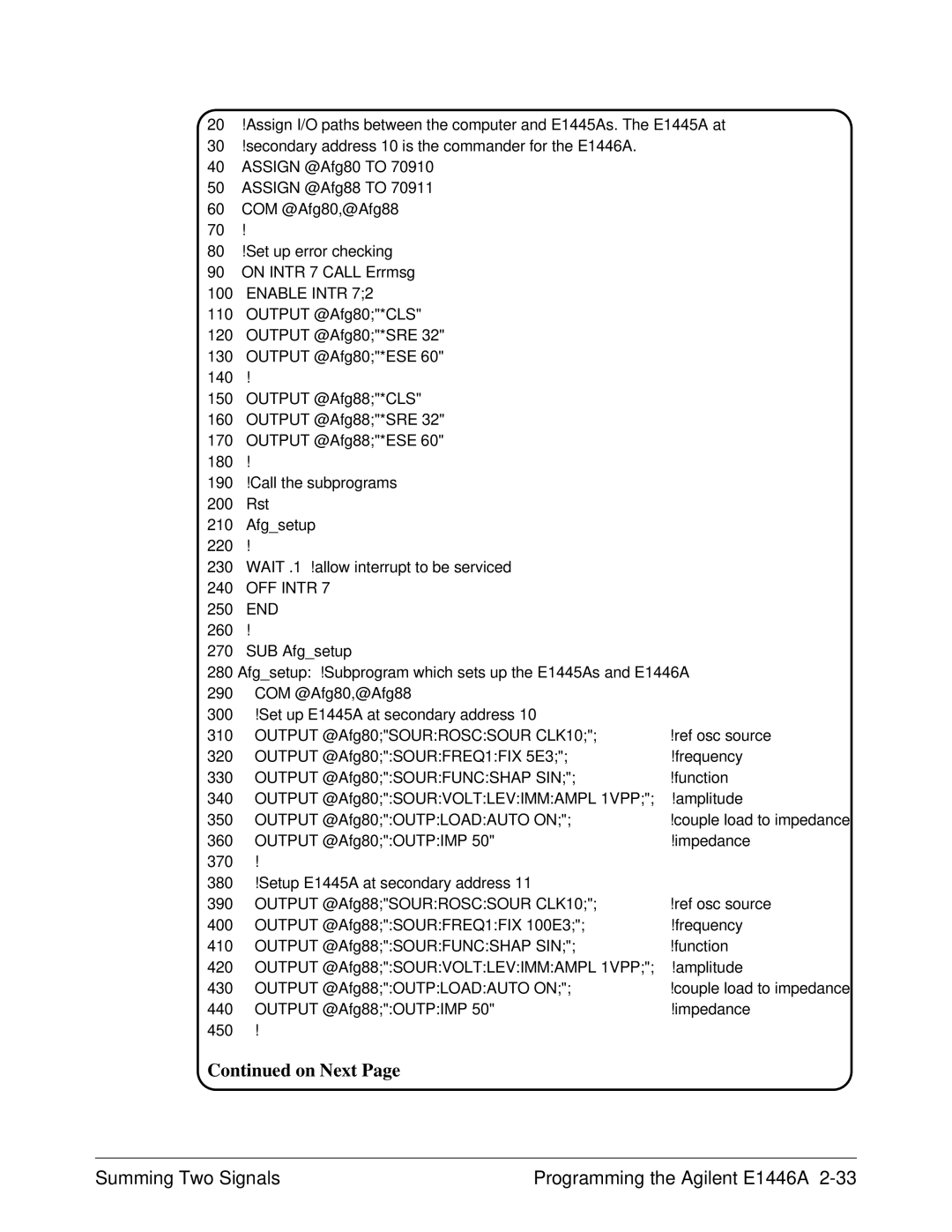 Agilent Technologies E1446A user manual Enable Intr 