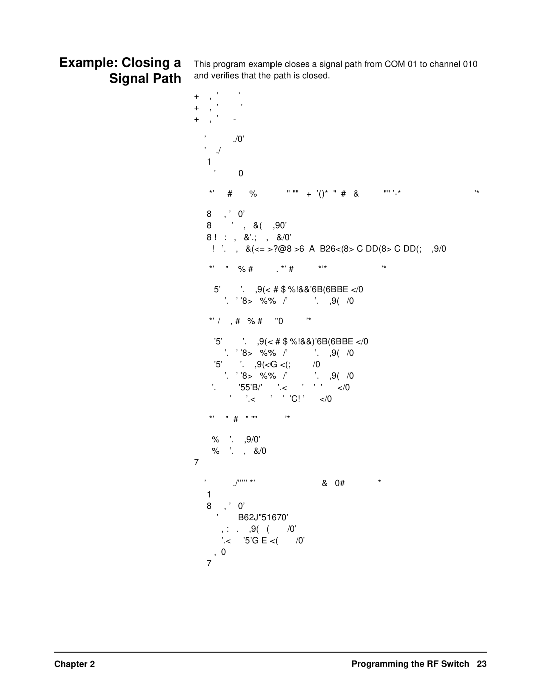 Agilent Technologies E1470A user manual Example Closing a Signal Path 