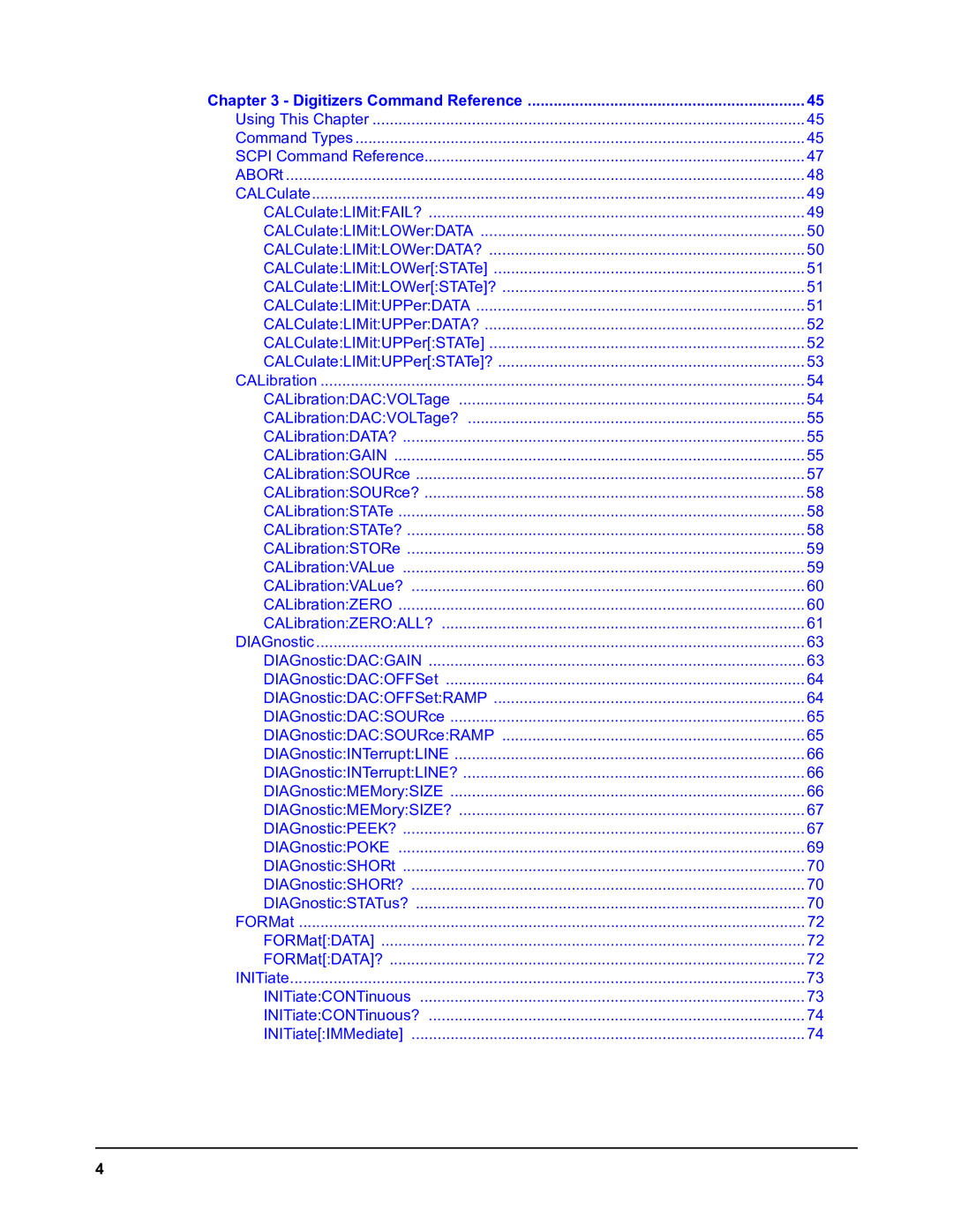 Agilent Technologies E1564A, E1563A user manual Scpi Command Reference 