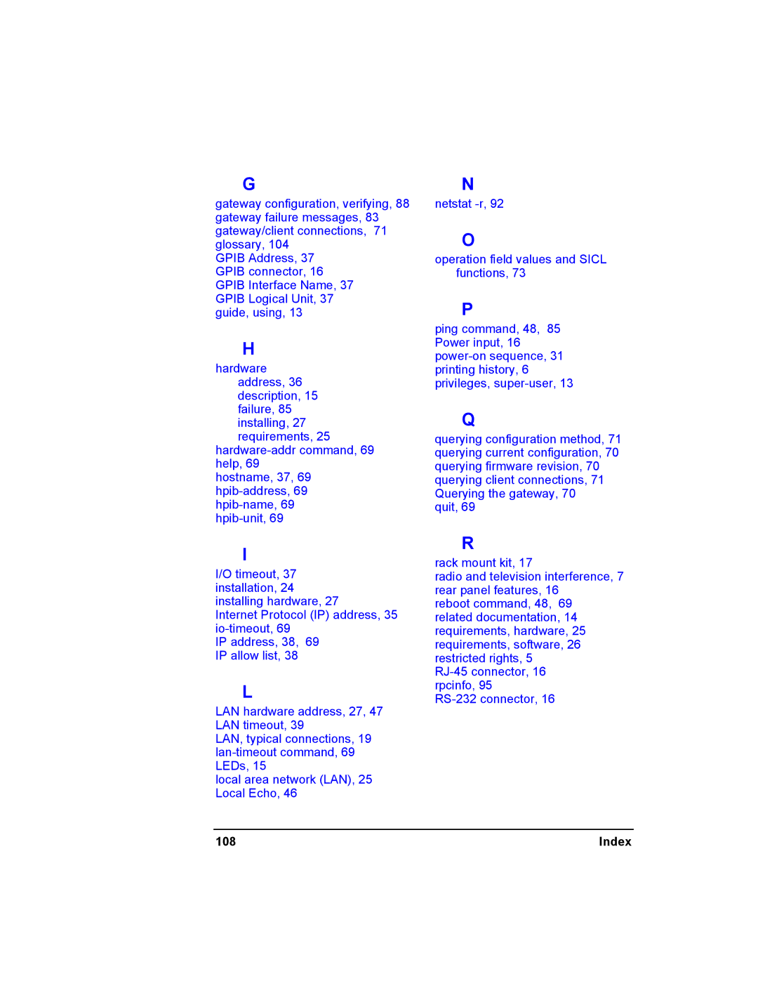 Agilent Technologies E2050-90003 manual 108 