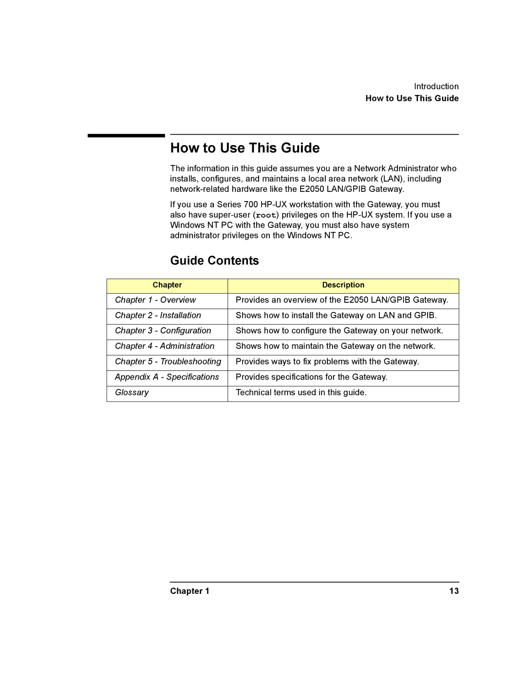 Agilent Technologies E2050-90003 manual How to Use This Guide, Guide Contents 