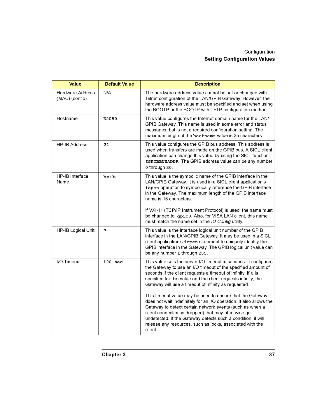 Agilent Technologies E2050-90003 manual Hpib 