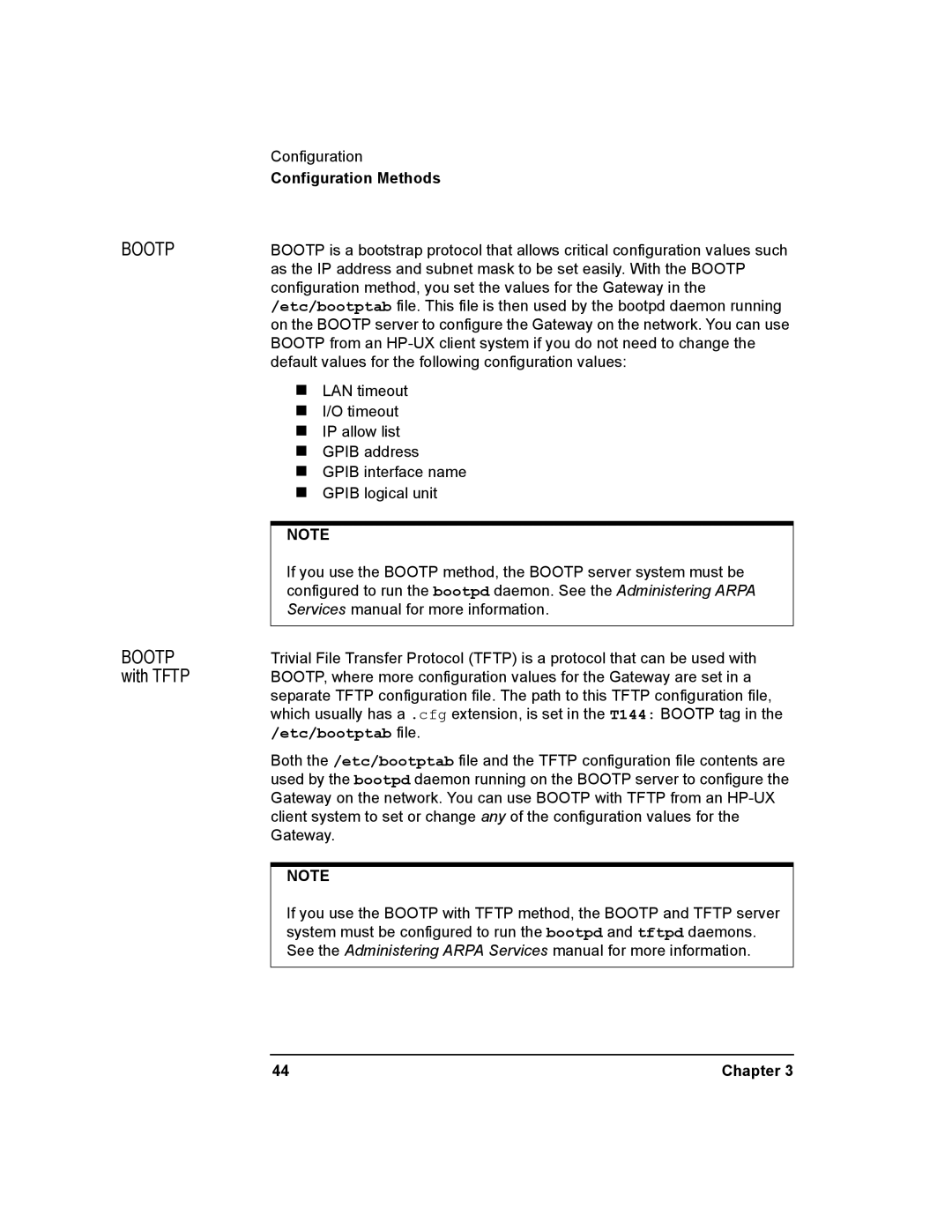 Agilent Technologies E2050-90003 manual Bootp 