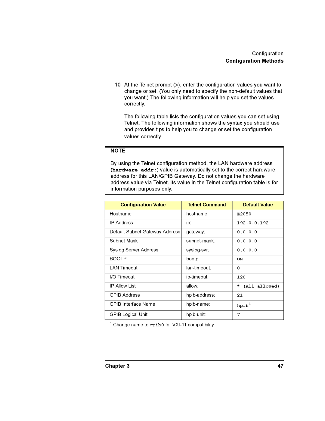 Agilent Technologies E2050-90003 manual 120 