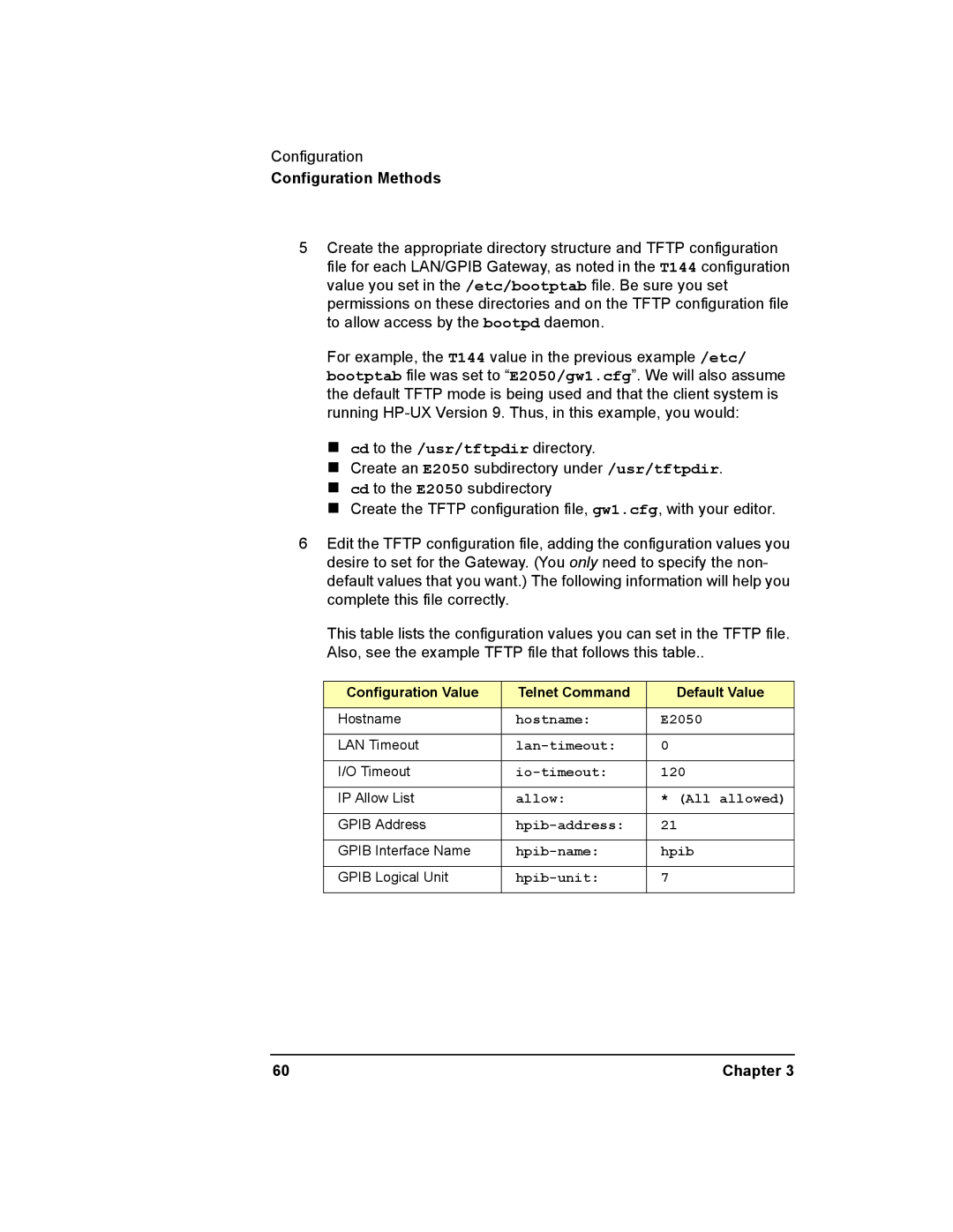 Agilent Technologies E2050-90003 manual Hostname E2050 