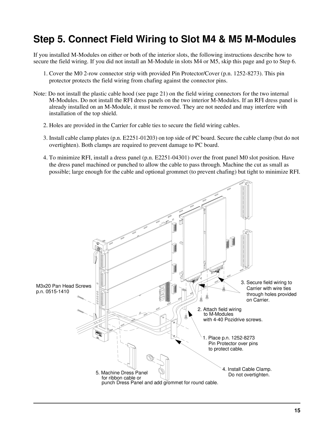 Agilent Technologies E2251A user manual Connect Field Wiring to Slot M4 & M5 M-Modules 