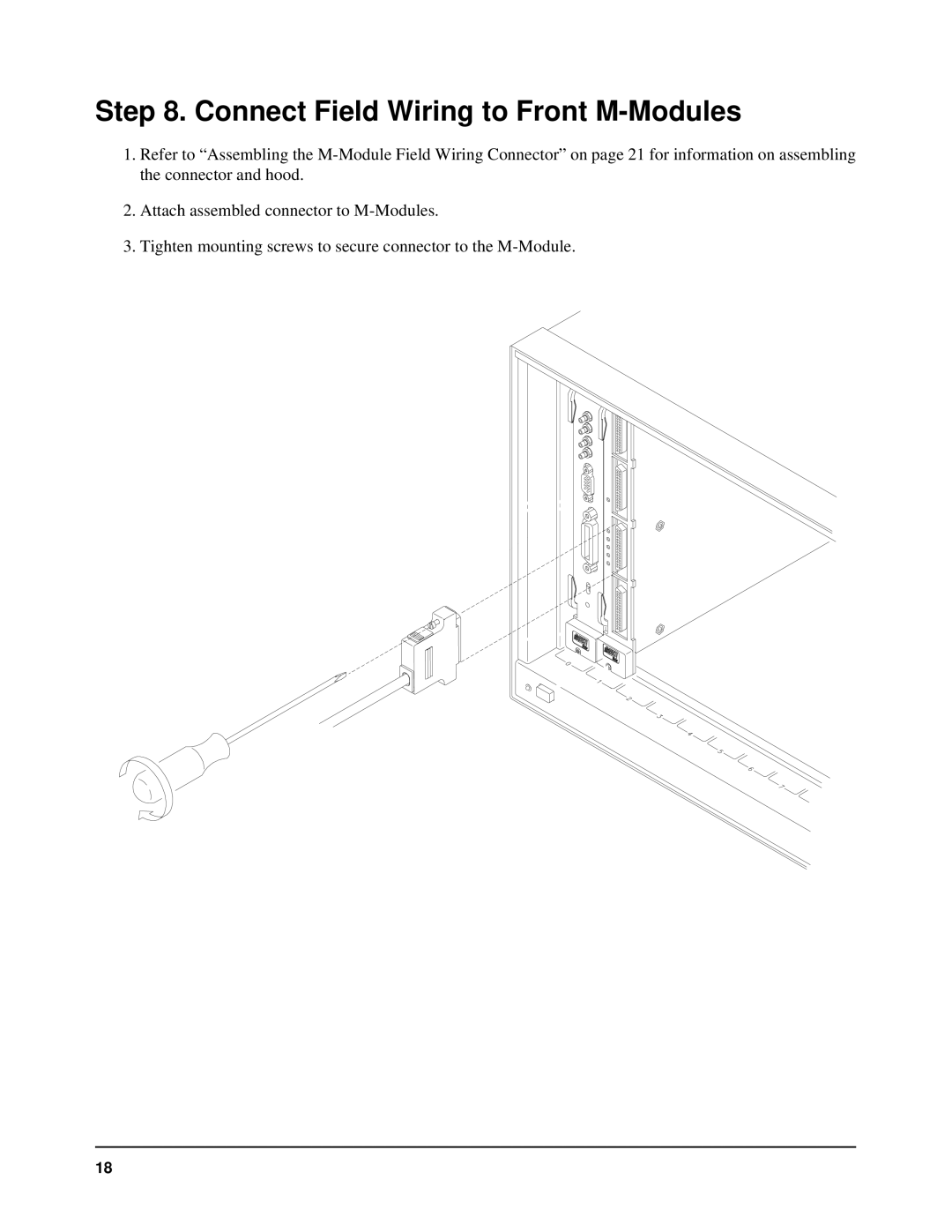 Agilent Technologies E2251A user manual Connect Field Wiring to Front M-Modules 