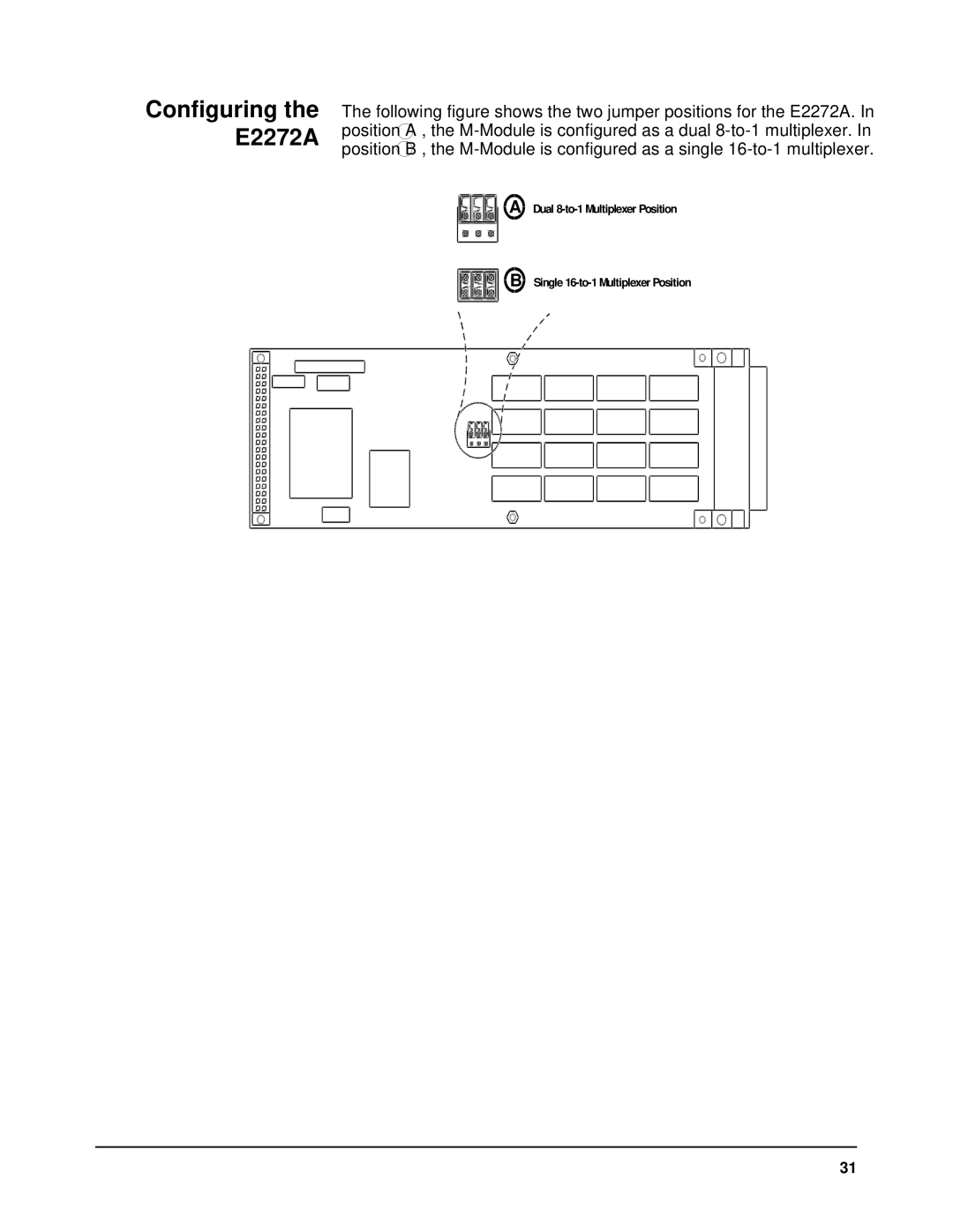 Agilent Technologies E2251A user manual Configuring the E2272A 