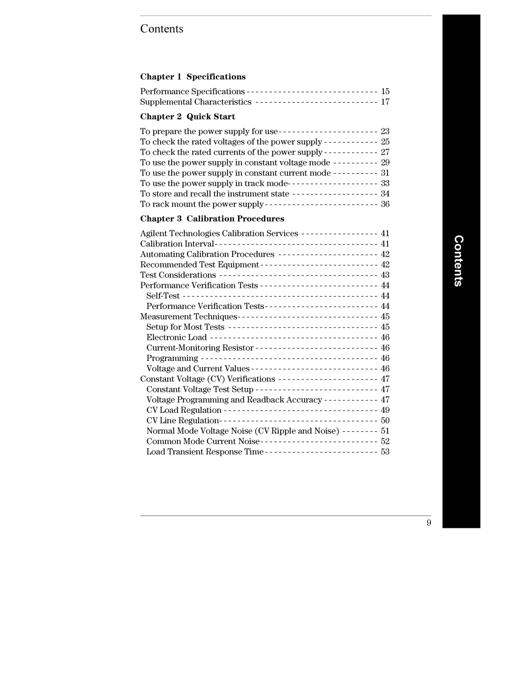 Agilent Technologies E3631A manual Contents 