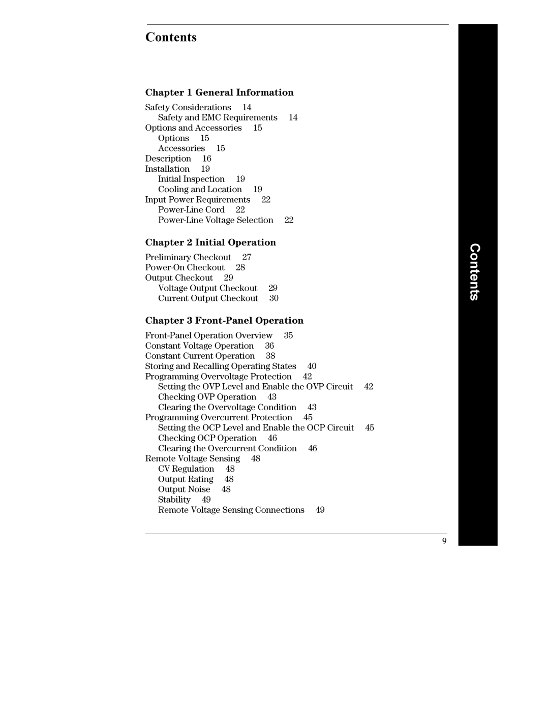 Agilent Technologies E3632A manual Contents 