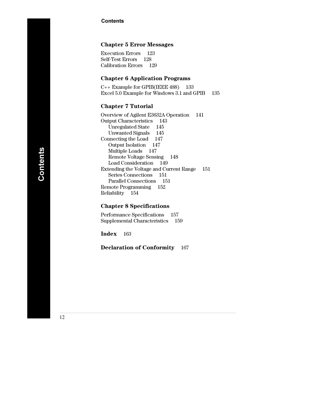 Agilent Technologies E3632A manual Error Messages 