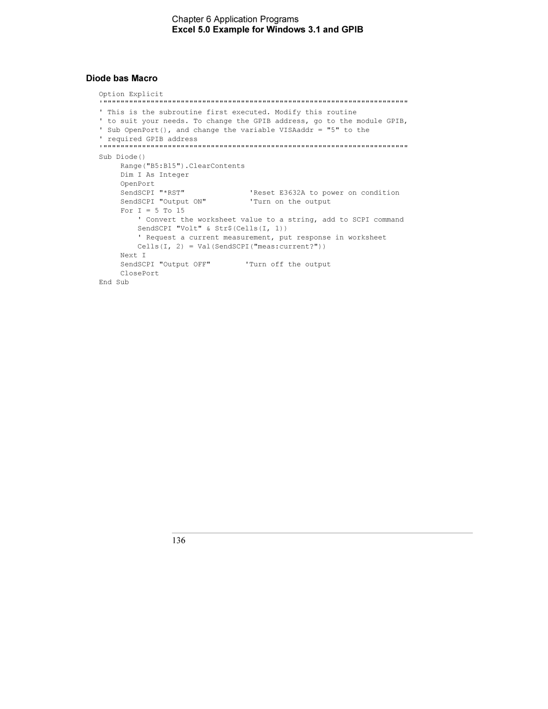 Agilent Technologies E3632A manual 136 