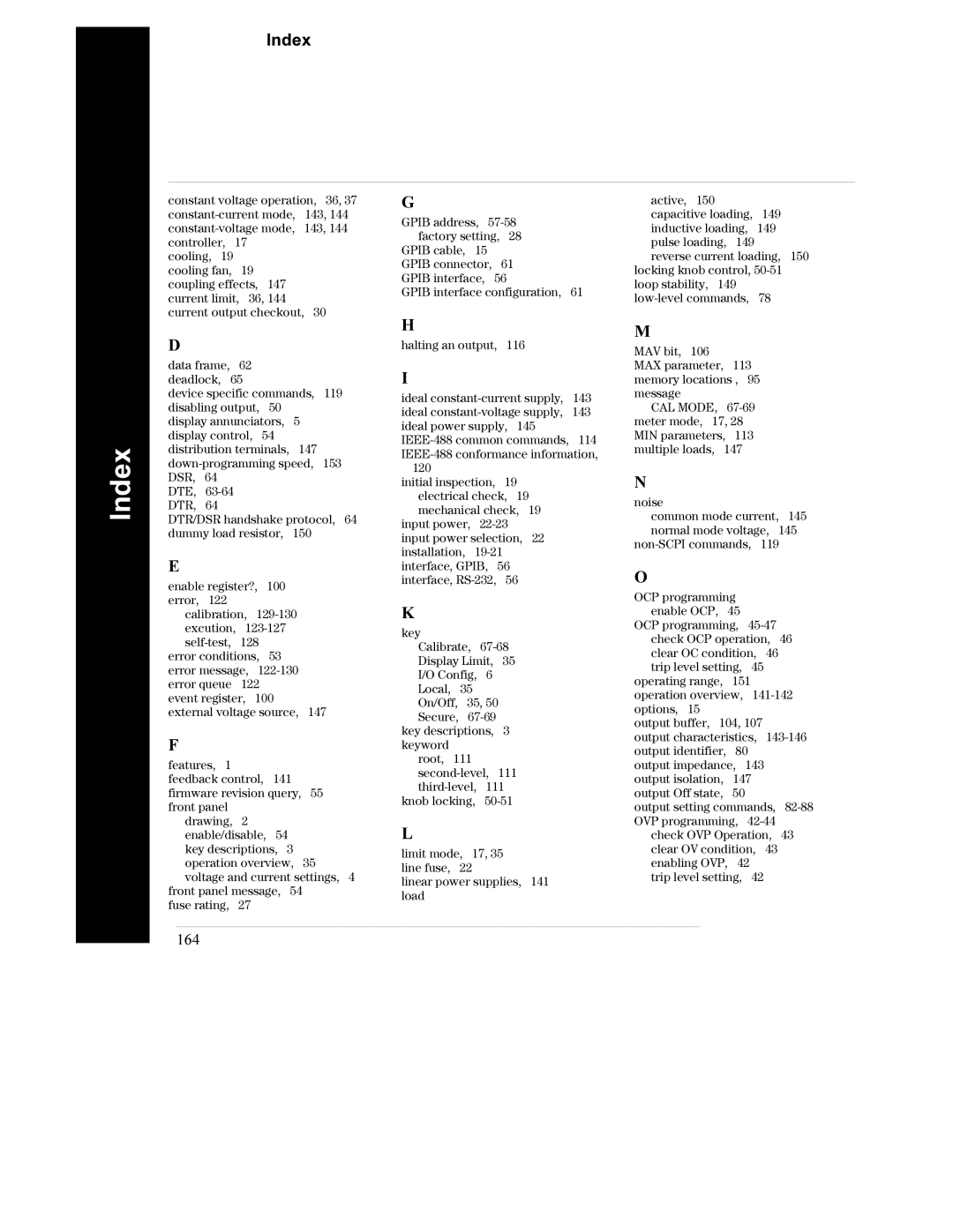 Agilent Technologies E3632A manual 164 