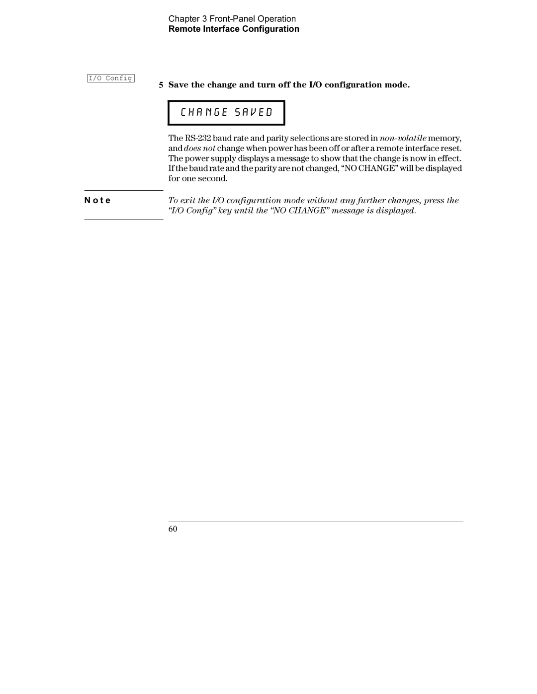 Agilent Technologies E3632A manual For one second 