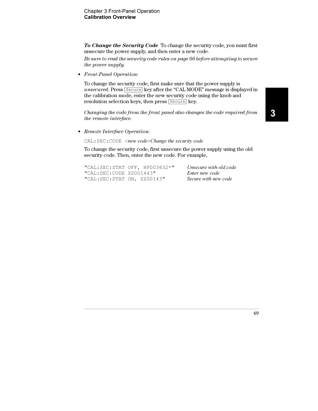 Agilent Technologies E3632A manual Calseccode, ZZ001443, Calsecstat, ON, ZZ00143 