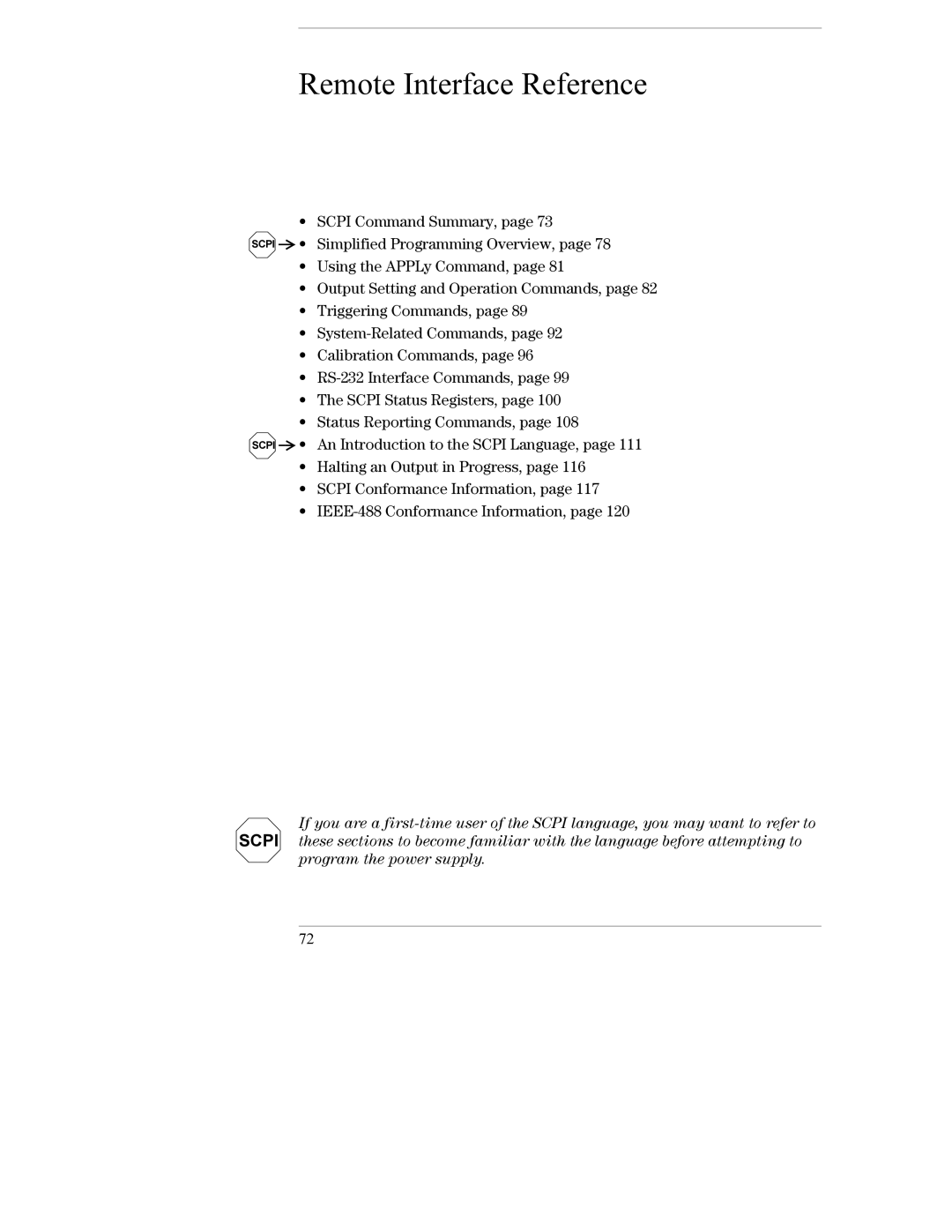 Agilent Technologies E3632A manual Scpi 