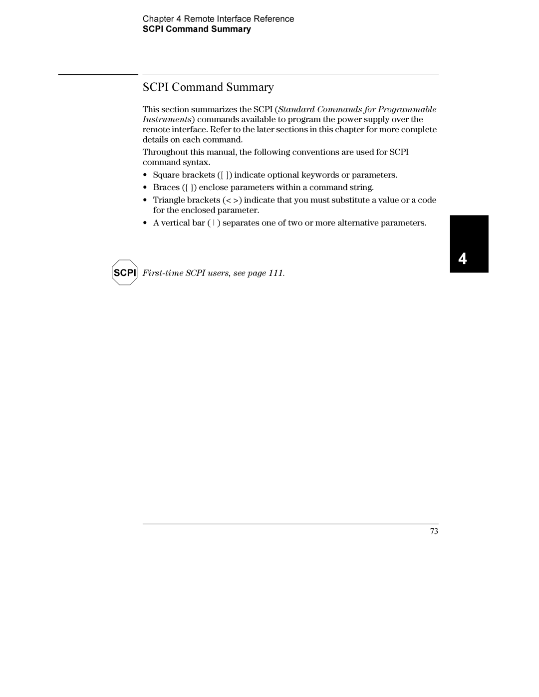 Agilent Technologies E3632A manual Remote Interface Reference Scpi Command Summary 